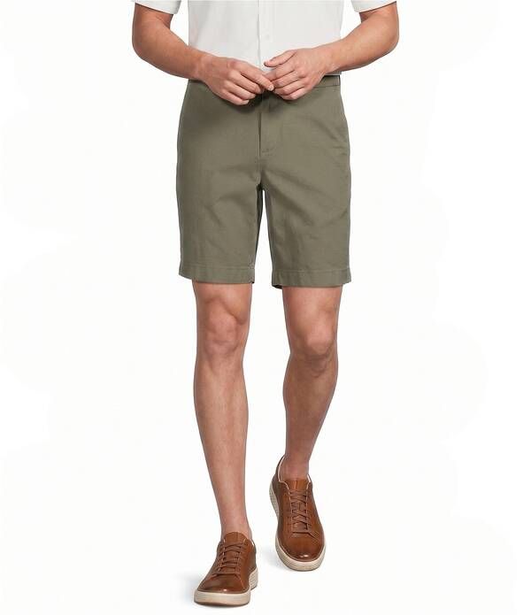 ダニエル クレミュ メンズ ボトムス ハーフパンツ・ショーツ ショートパンツ Cremieux Blue Label Madison Classic Fit Flat Front Lightweight 8 Inseam Shorts Olive オリーブ 16,860円