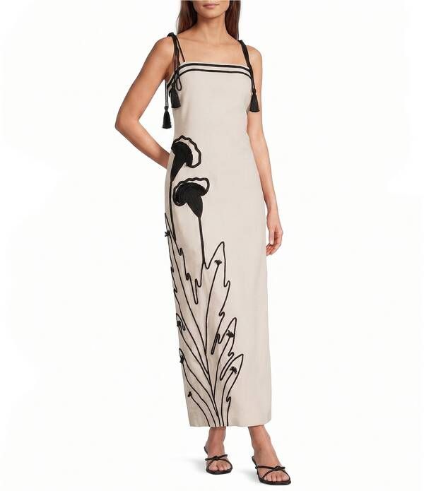 アントニオ メラーニ レディース トップス ワンピース ノースリーブ リネン Antonio Melani Louisa Stretch Linen Sleeveless Dress Ecru エクリュ