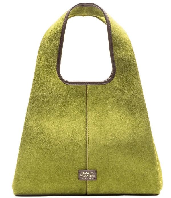 フランセスバレンタイン レディース バッグ スエード FRANCES VALENTINE Tootsie Suede Tote Bag Fern