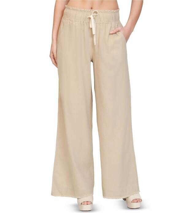 スティーブ マデン レディース ボトムス カジュアルパンツ ワイドレッグ リネン Stevie by Steve Madden Linen Blend Wide Leg Pants Irish Cream クリーム 14,686円