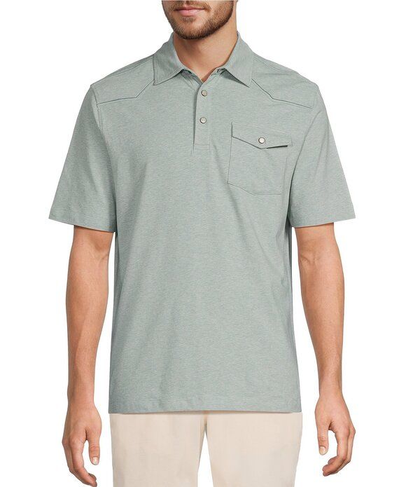 ラウンドトゥリーアンドヨーク メンズ トップス シャツ Roundtree Yorke Short Sleeve Solid Western Polo Mint ミント