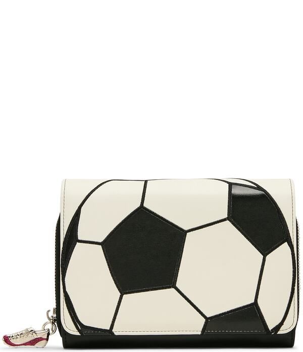 ベッツィジョンソン レディース バッグ Betsey Johnson Soccer Kickin It Crossbody Wallet BlackWhite ホワイト