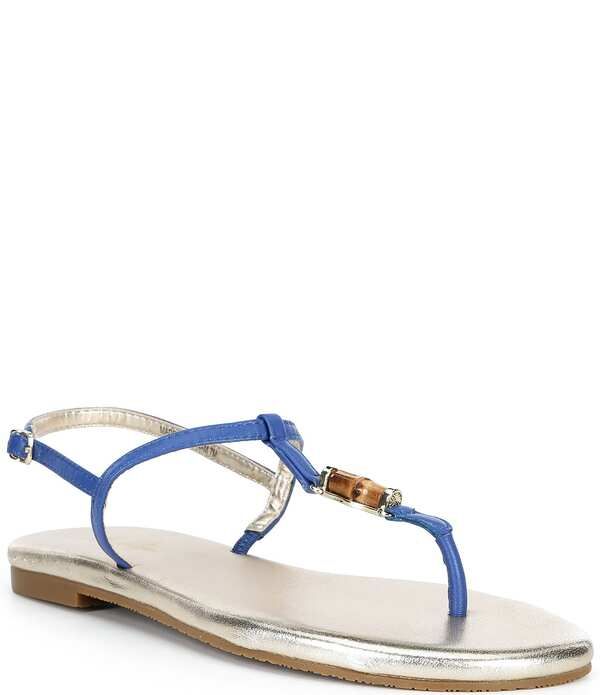 リリーピュリッツァー レディース シューズ サンダル レザー Lilly Pulitzer Leena Leather BamboornamentStrap Thong Sandalstarlight