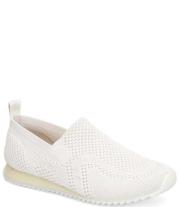 ボーン レディース シューズ スニーカー ニット Bornewbury Stretch Knit Slip Ons White ホワイト