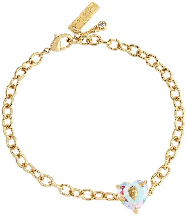 カートジェイガーロンドン レディース アクセサリー ブレスレット・バングル・アンクレット Kurt Geiger London Signature Heart Gem Charm Line Bracelet Gold ゴールド
