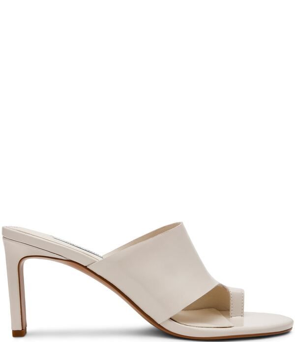 スティーブ マデン レディース シューズ ヒール サンダル レザー Steve Madden Valentin Glazed Leather Toe Loop Dresslide Sandals Bone