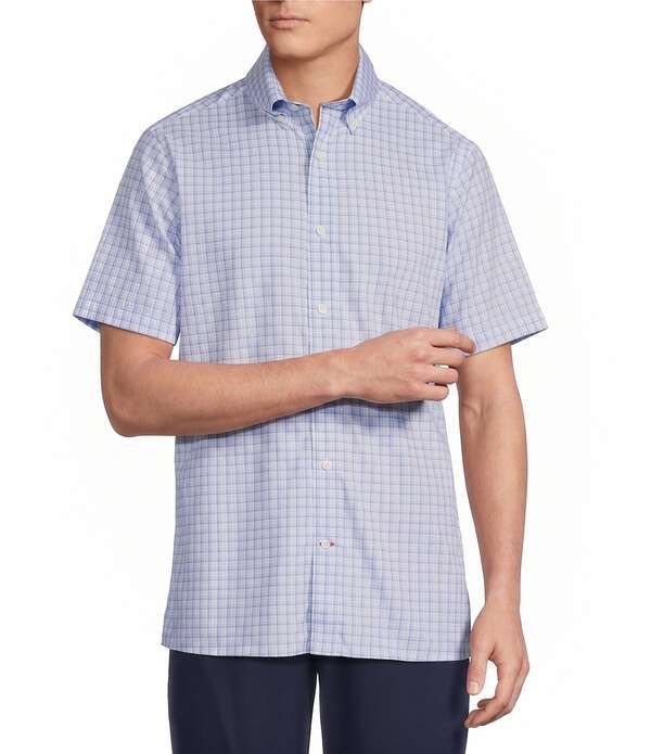 ダニエル クレミュ メンズ トップス シャツ Cremieux Blue Label Performance BRRR Plaid Woven ButtonUp Shirt White ホワイト