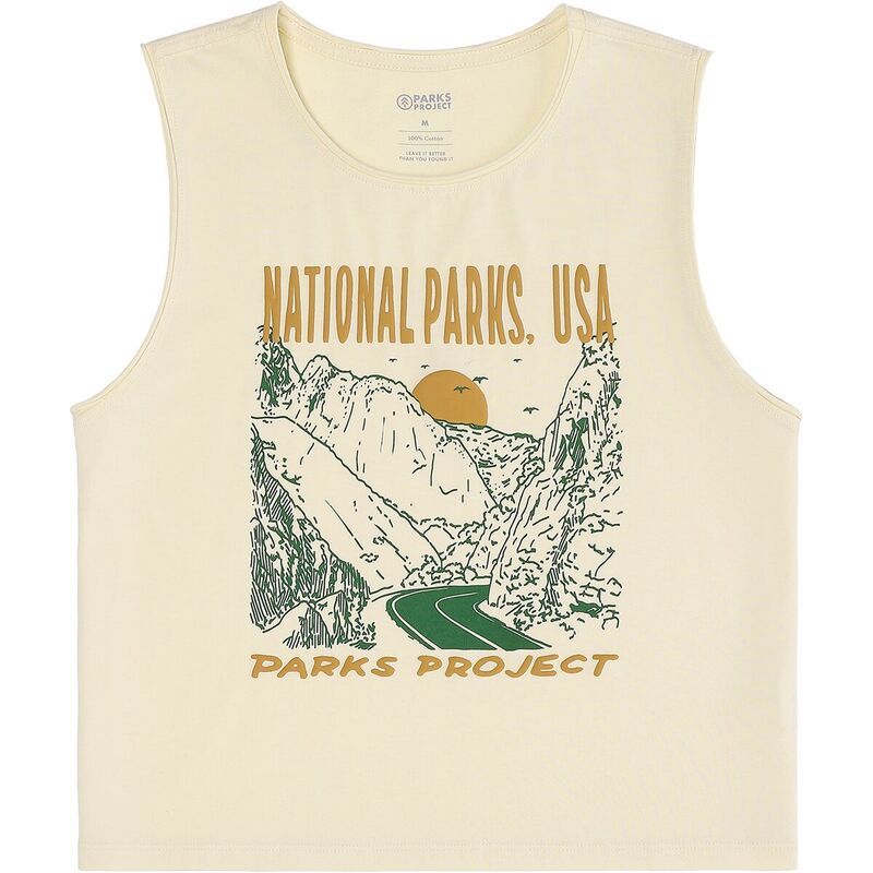 パークスプロジェクト レディース トップス タンクトップリント Parks Project National Parks Puff Printank Top Womens Natural