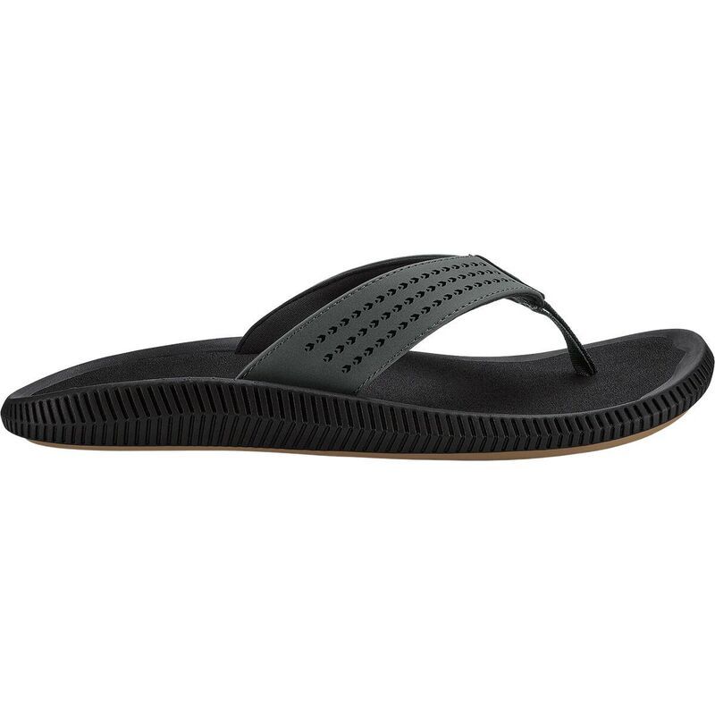 オルカイ メンズ シューズ サンダル Olukai Ulele Flip Flop Mens Dk ShadowLava Rock