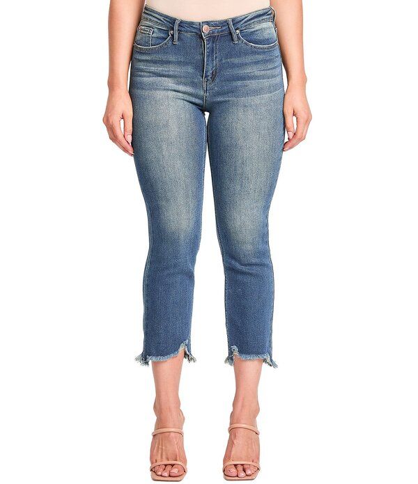YMI ジーンズ レディース ボトムス デニムパンツ クロップド YMI Jeanswear Luxe High Rise Cropped Kick Flare Jeans Tinted Midnight Blue ブルー