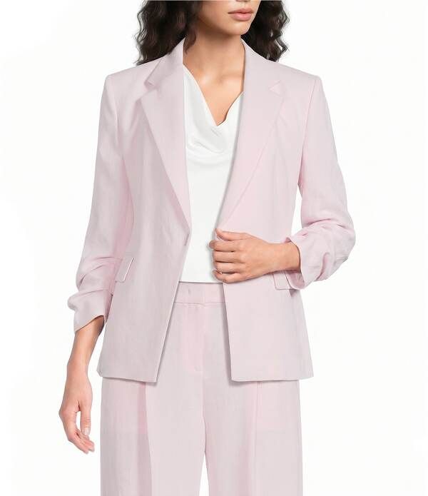 ヒューゴボス レディース アウター コート ブレザー BOSS By Hugo Boss Jia Notch Lapel Bracelet Sleeve Blazer Light Pastel Pink ピンク