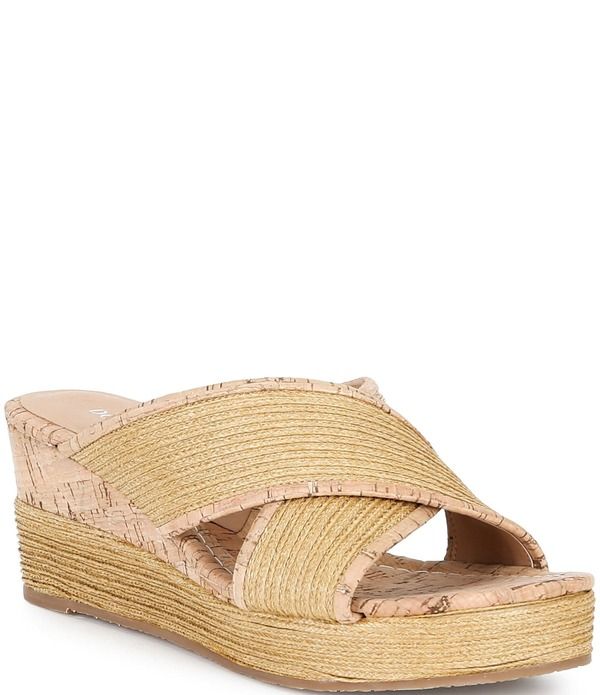 ドナルドプリネール レディース シューズ サンダル プラットフォーム Donald Pliner Gorgina Raffia X Cork Band Platform Wedge Sandals Natural 41,470円