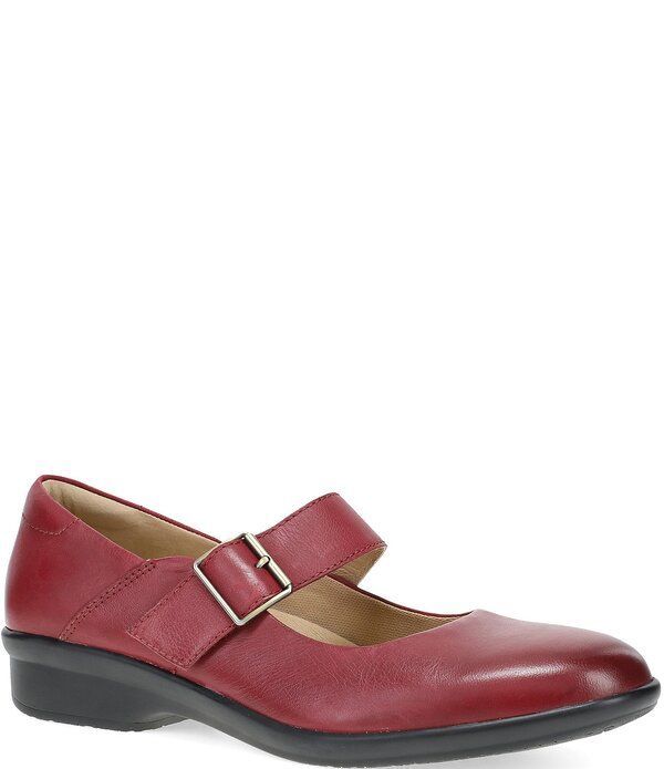 ダンスコ レディース シューズ パンプス レザー Dansko Collette Burnished Nubuck Leather Mary Jane Pumps Red レッド