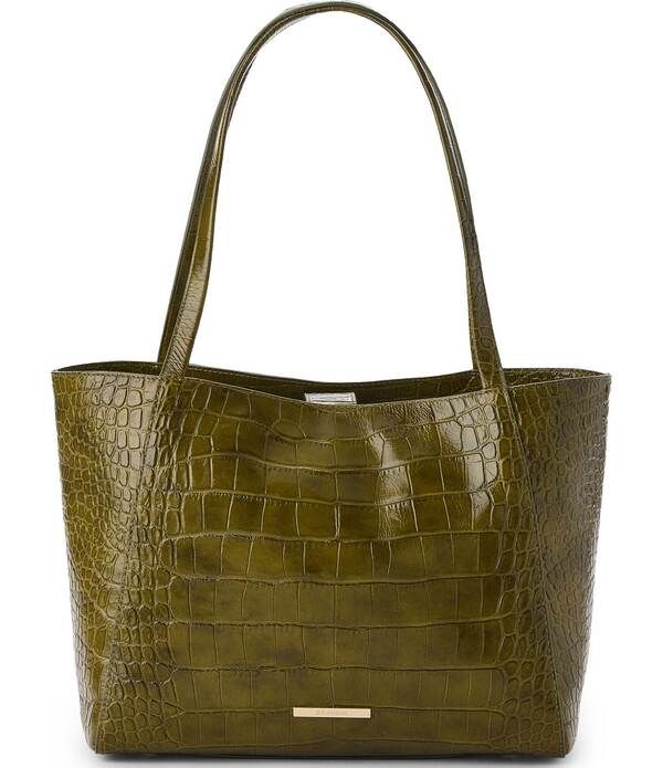 ブランミン レディース バッグ BRAHMIN Alba Collection Mona Embossed Tote Bag Olive オリーブ 56,540円