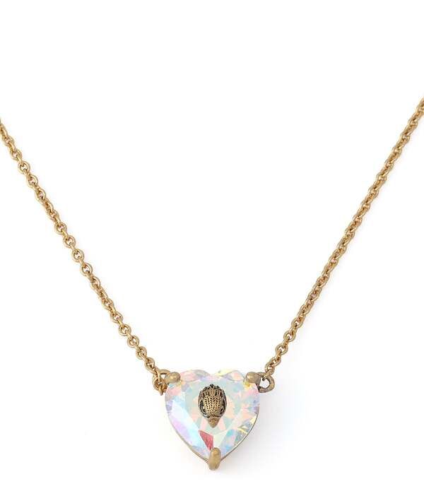 カートジェイガーロンドン レディース アクセサリー ネックレス・チョーカー レース Kurt Geiger London Signatureagle Heart Gem Short Pendant Necklace Gold ゴールド