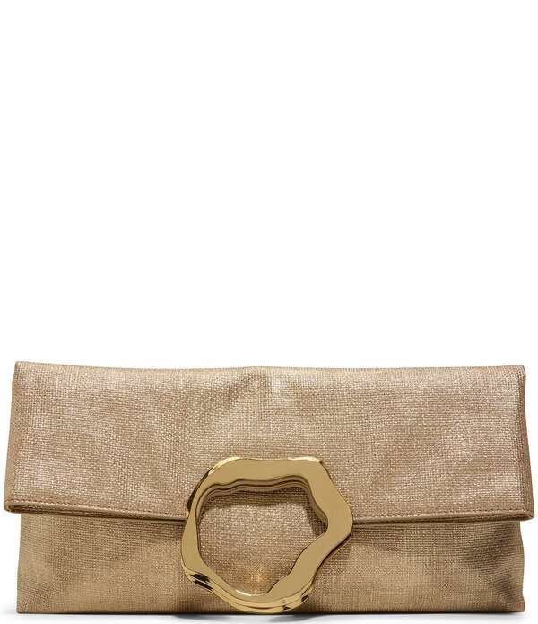 アルド レディース バッグ ALDO Lustra Sculptural Hardware Woven Clutch Bagold ゴールド