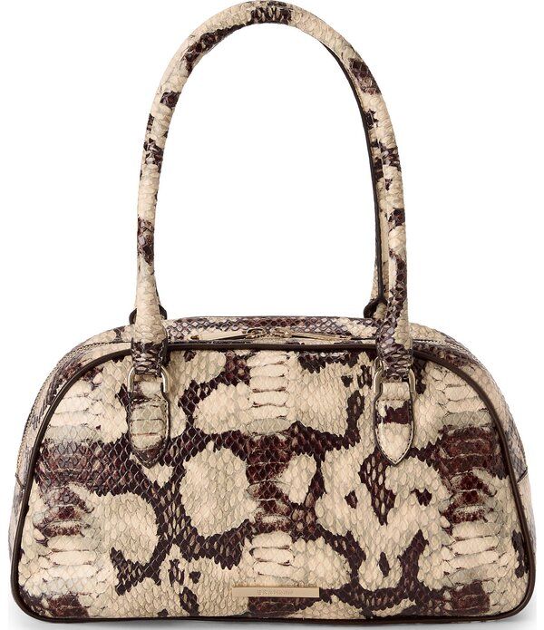 ブランミン レディース バッグ BRAHMIN Mythos Collection Feline Angie Snakembossed Small Dome Satchel Bag Feline