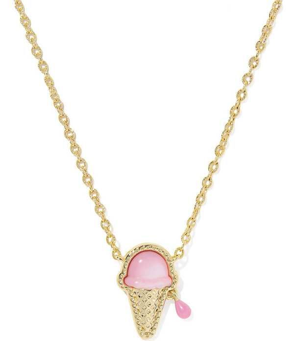 ケンドラスコット レディース アクセサリー ネックレス・チョーカー レース Kendra Scott Ice Cream Short Pendant Necklace Gold Pastel Pink Mother of Pearl パール
