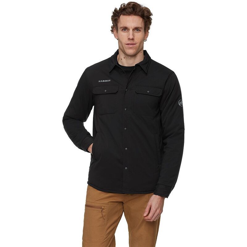 マムート メンズ アウター ジャケット・ブルゾン シャツ Mammut Seon IN Overshirt Mens Black ブラック