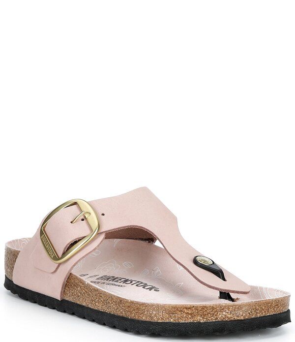 ビルケンシュトック レディース シューズ パンプス プリント サンダル Birkenstock Womens Gizeh Big Buckle Printed Footbed Thong Sandalsoft Pink ピンク