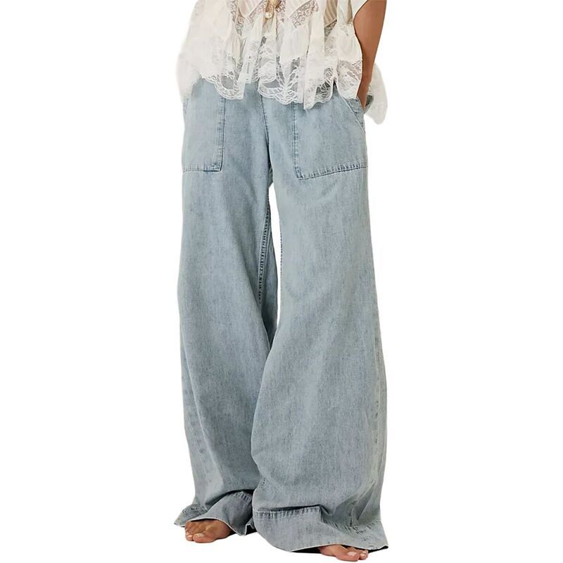 フリーピープル レディース ボトムス カジュアルパンツ デニム Free People Breezy Denim Pull On Pant Womens Dusk デニム