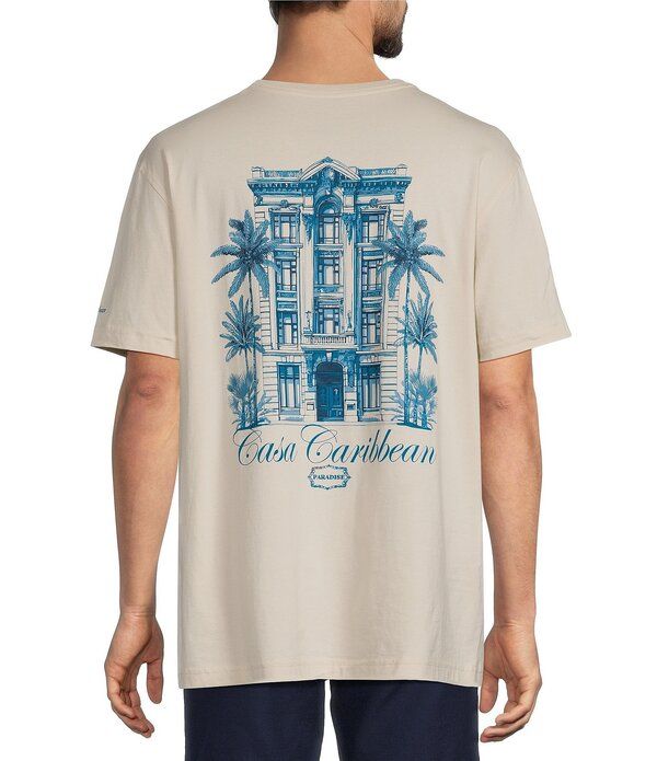 カリビアン メンズ トップス シャツ グラフィック Caribbean Casa Carribean Graphic Short Sleeve TShirt Natural