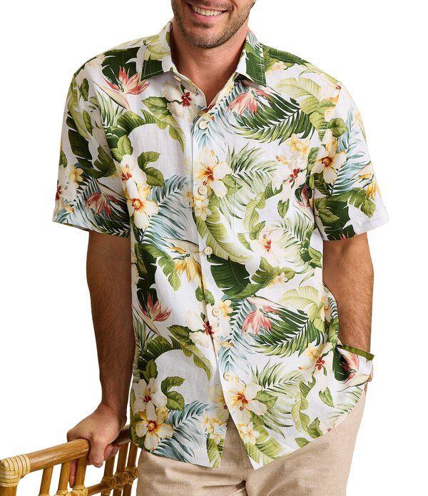 トッミーバハマ メンズ トップス シャツ Tommy Bahama Flora Festival Short Sleeve Woven Shirt Continental