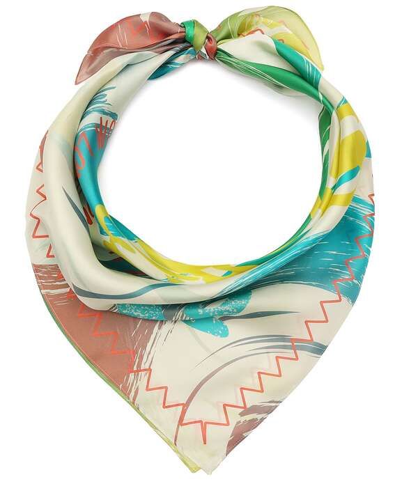 カートジェイガーロンドン レディース アクセサリー マフラー・ストール・スカーフ シルク Kurt Geiger London Kurt Cabana Rainbow Silk Square Scarf Rainbow