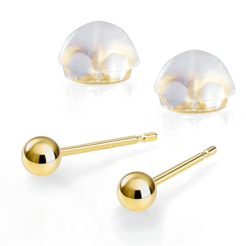 アクセサリー 18金 K18 イエローゴールド ボールピアス 丸玉ピアス
