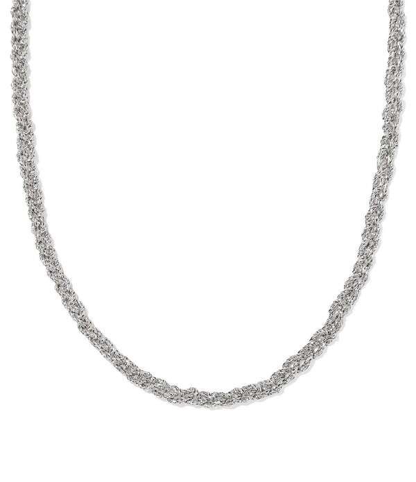 ケンドラスコット レディース アクセサリー ネックレス・チョーカー レース Kendra Scott Gabriella Braid Chainecklace Silver シルバー