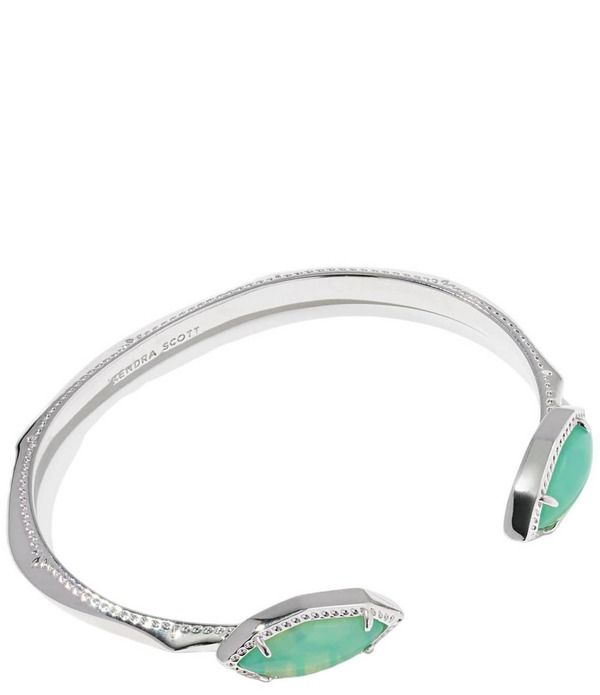 ケンドラスコット レディース アクセサリー ブレスレット・バングル・アンクレット Kendra Scott Ophelia Cuff Bracelet Silver Mint Iridescent Abalone ミント