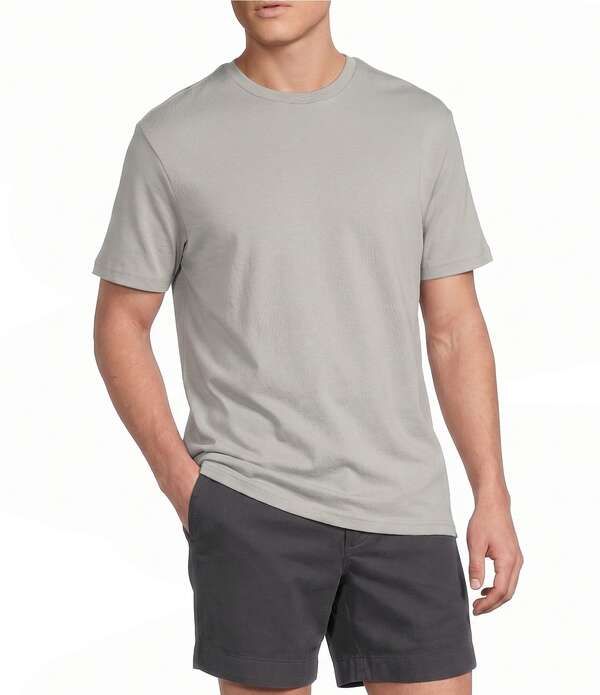 ダニエル クレミュ メンズ トップス シャツ Cremieux Blue Label Solid Short Sleeve TShirt Grey グレー