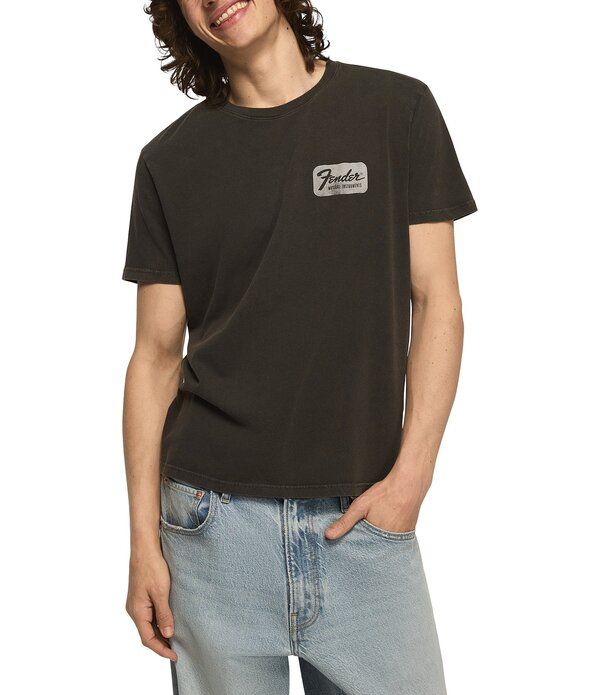 ラッキーブランド メンズ トップス シャツ Lucky Brand Short Sleeve Fender Moto Tee Raven
