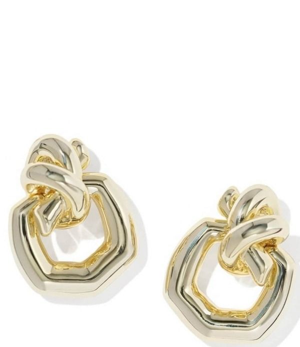 ケンドラスコット レディース アクセサリー ピアス・イヤリング Kendra Scott Parker Knot Open Frame Drop Earrings Gold ゴールド