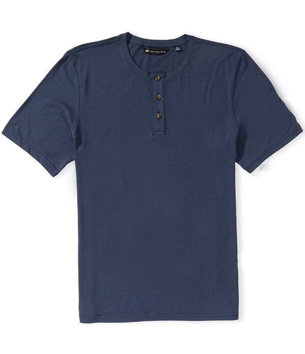 トラビスマヒュー メンズ トップス シャツ TravisMathew Cloud Henley Short Sleeve Shirtotal Eclipse