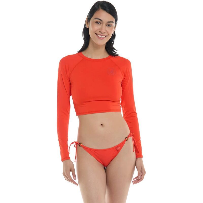 ボディーグローヴ レディース 水着 トップのみ Body Glove Let It Be Rashguard Womens Poppy