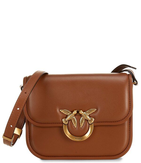 ピンコ レディース バッグ ミニ PINKO Love Box Mini Crossbody Bag Brown ブラウン