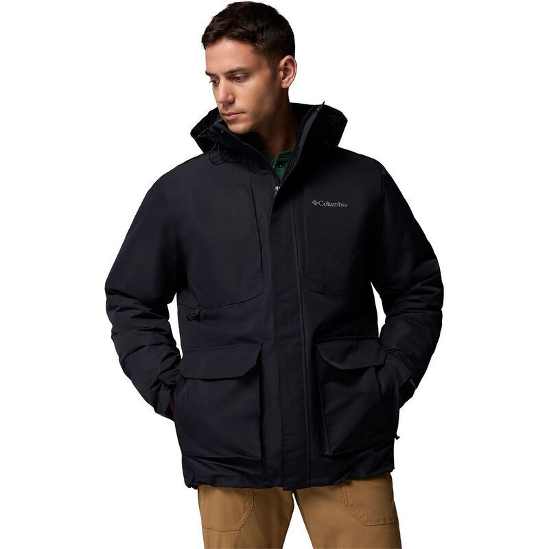 コロンビア メンズ アウター ジャケット・ブルゾン シャツ Columbia Landroamer Shirt Jacket Interchange Mens Black ブラック