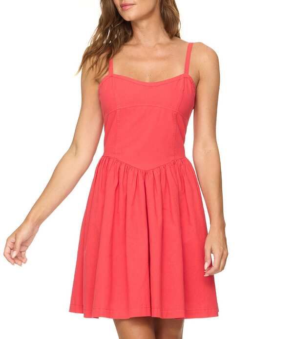 フラッグ アンド アンセム レディース トップス ワンピース ミニ ノースリーブ Flag and Anthem Sleeveless Florence Mini Dress Red レッド