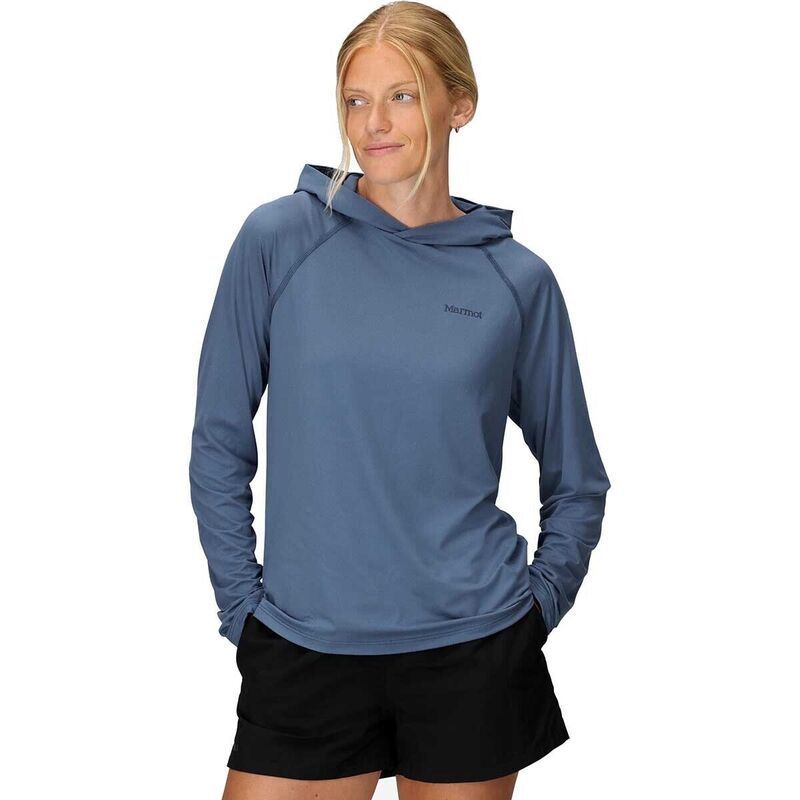 マーモット レディース トップス シャツ パーカー Marmot Windridge Hoodie Womens Rain Cloud