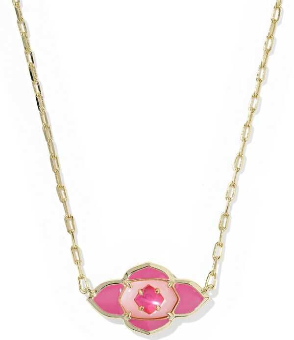 ケンドラスコット レディース アクセサリー ネックレス・チョーカー レース Kendra Scott Abbie Medallion Short Pendant Necklace Gold Hot Pink Mix ピンク 19,936円