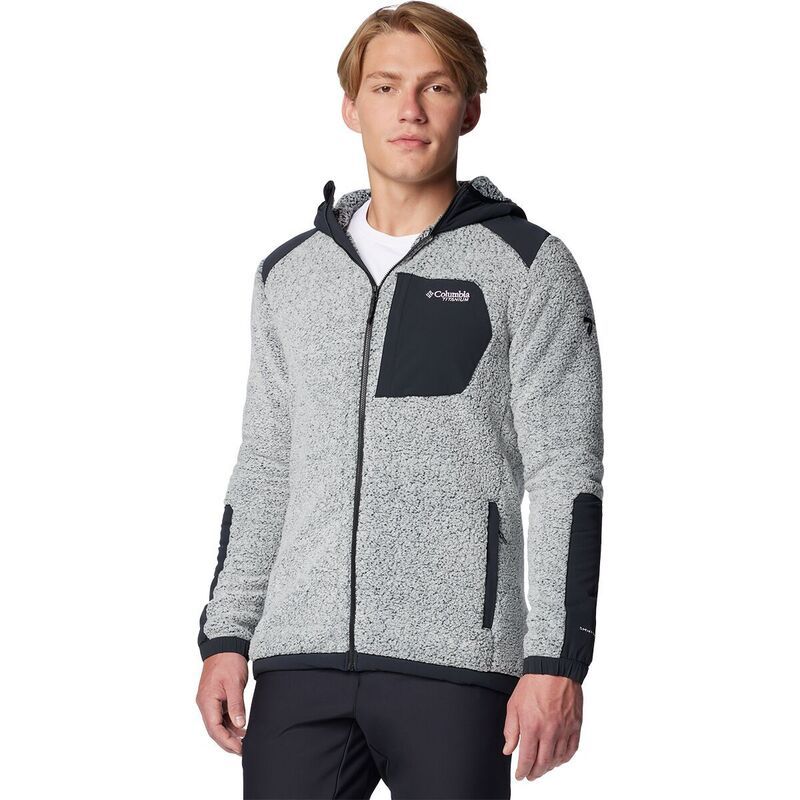 コロンビア メンズ アウター ジャケット・ブルゾン Columbiarcticrest Sherpa FullZip Jacket Mens WhiteBlack ホワイト
