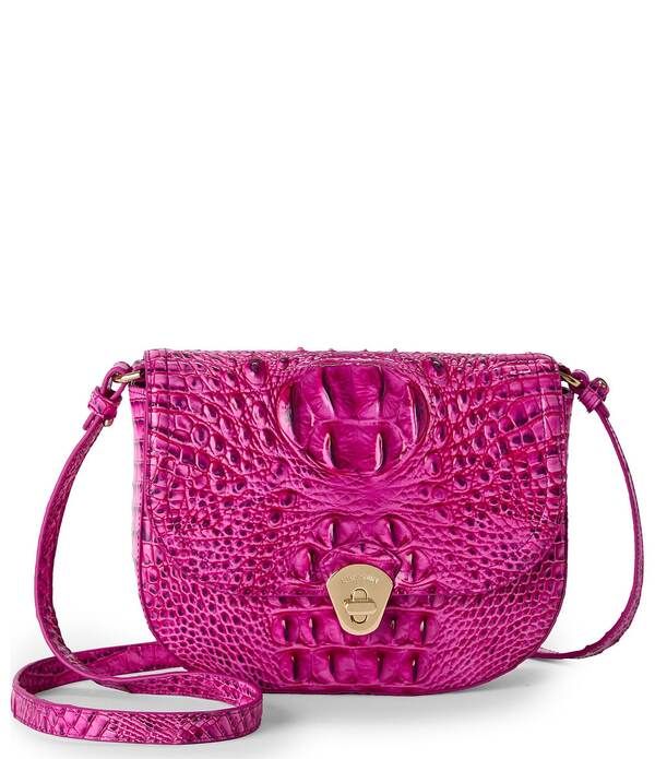 ブランミン レディース バッグ BRAHMIN Melbourne Collection Electric Fuchsia Portia Flap Crossbody Bag Electric Fuchsia フューシャ