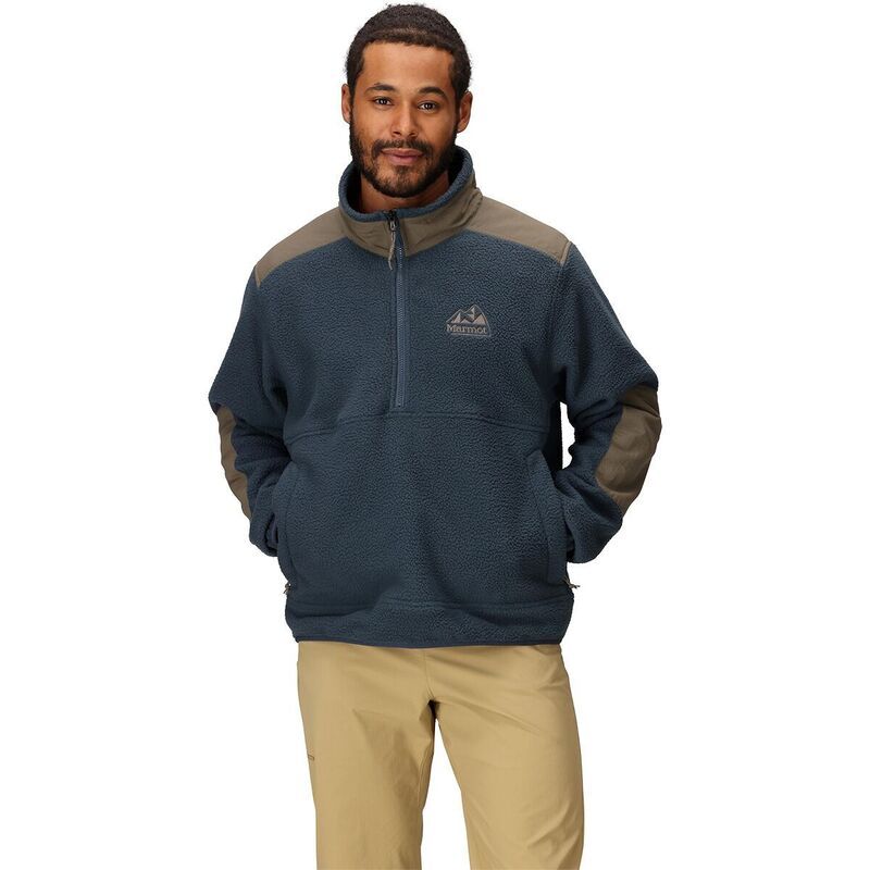マーモット メンズ アウター ジャケット・ブルゾン フリース Marmot Wanderer High Pile Fleece Pullover Mens ThunderheadClaystone
