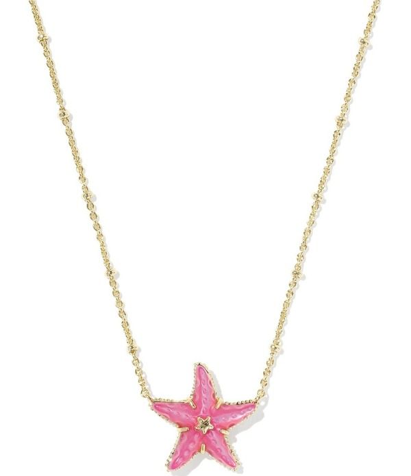ケンドラスコット レディース アクセサリー ネックレス・チョーカー レース Kendra Scott Parker Pearl Starfishort Pendant Necklace Gold Bright Pink Mother Of Pearl パール