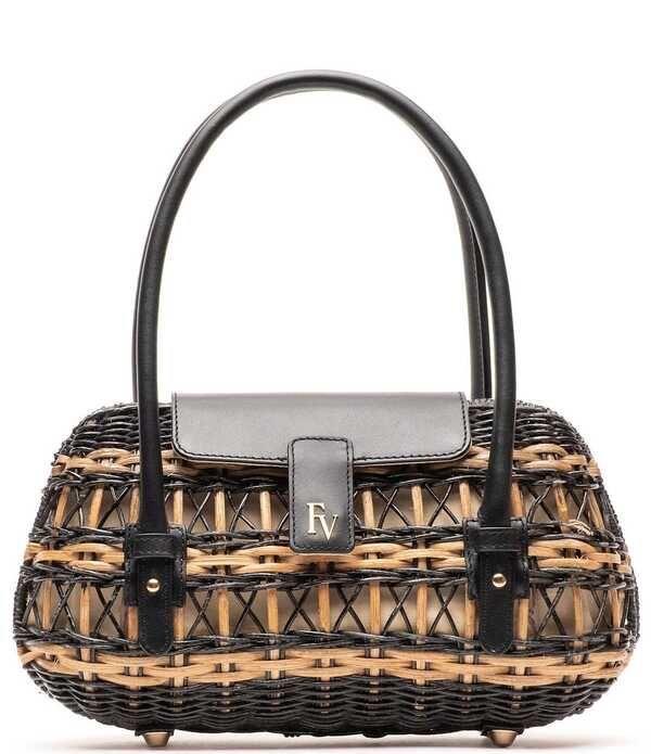 フランセスバレンタイン レディース バッグ FRANCES VALENTINE Tweety Straw Basket Bag BlackToast ブラック