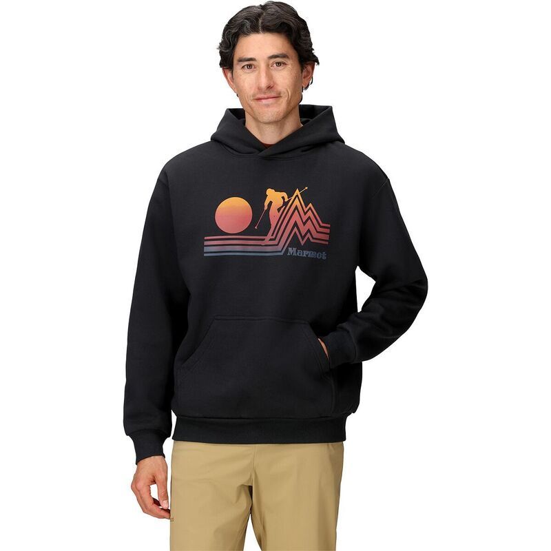 マーモット メンズ アウター パーカー・スウェット Marmot Retro Skiier Hoodie Mens Black ブラック