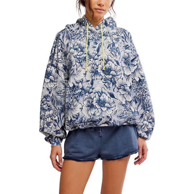 フリーピープル レディース アウター パーカー・スウェット プリント FP Movement Printed Final Call Hoodie Womens Wild Side Navy Combo ネイビー
