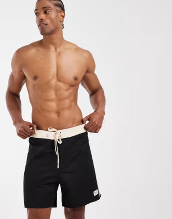 リズム メンズ 水着 ハーフパンツ・ショーツ Rhythm heritage trunks in faded Black ブラック