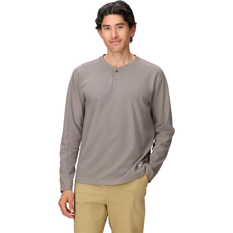マーモット メンズ トップス シャツ 長袖 Marmot Redwood LongSleeve Henley Mens Claystone Heather ヘザー